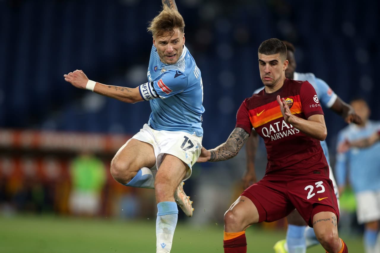 Immobile contro Abraham, il derby di Roma è anche la sfida tra due bomber di razza