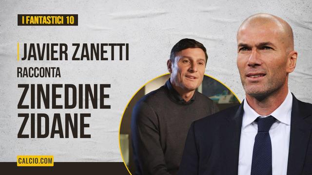 Zinedine Zidane, cosa racconta di lui Javier Zanetti nel quarto episodio della mini serie I Fantastici 10